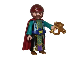 Playmobil mittelalterlicher mathematischer Wissenschaftler mit roter Schicht - C15 - Bild 1 von 4