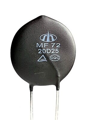 NTC 20D-25, MF72 20D25, Inrush Current Limiter Thermistor 20 Ohm 5Amp –ref:d659 • 1.97£