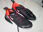2021 Nike Air Max 270 Black/University Red/White Toddler Shoes! Size 13C