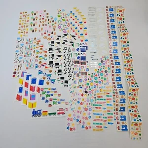 Mrs Grossmans Stickers Lot Food Trains School Sport 80s 90s Retired Mods Vtg 4/6 - Picture 1 of 9