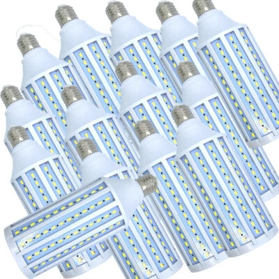 E26 LED Corn Light Bulb 6000K Cool Daylight White Super Bright 50W 60W 450W Eq. - Image 1 of 4