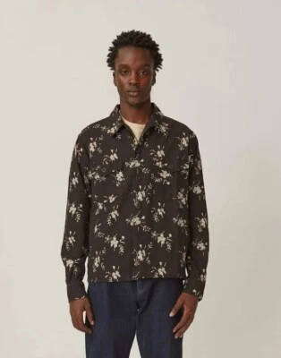 Jaqueta militar Corridor NYC - Preta floral bloco de mão - Extra Grande - Usada uma vez - Imagem 1 de 4