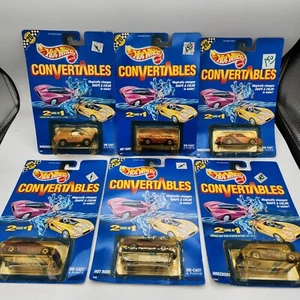 HOT WHEELS Convertables Color Change Unopened 1990 Lot Of 6 Different - Picture 1 of 8