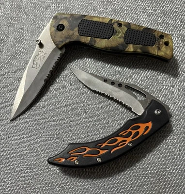 Redman Skinner Delta Ranger Folding Pocket Knife Knives Stainless Steel Blades - Image 1 of 4