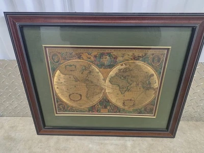 Nova Totivs Terrarvm Orbis Geographica AC Hydrographica Tabvla Vintage World Map - Image 1 of 4