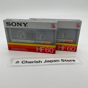Sony HF 60 Vintage Audio Cassette Tape Type I Normal Position Lot of 2 Japan - Picture 1 of 5