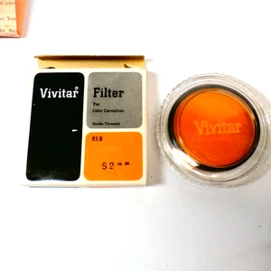 VIVITAR 52mm Orange Color Correction Filter in Original Box with Case - Picture 1 of 3
