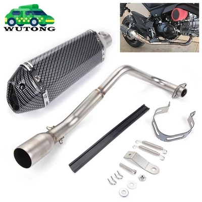 For Honda Grom MSX125 13-25 Full Exhaust System Slip-On Muffler On Pipe DB Kill - Image 1 of 4