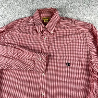 Camisa con botones Duck Head para hombre manga larga a cuadros L 100 % algodón Foto 1 de 4