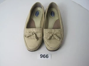 Dr. Scholls Women's 6 W Leather Flat Loafers Moccasin Slip On Comfort Shoes - Picture 1 of 10