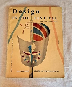 1951 Festival of Design Book of British Goods Mid Century w/Special Letter - Imagen 1 de 9