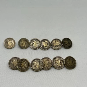 Hickey Freeman Blazer Button Set Of 12 Horse & Rider - Picture 1 of 4