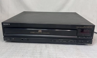 SONY CDP-C500 5 Disc CD Changer - CD Player Tested - Works Great! -  No Remote - Image 1 of 4