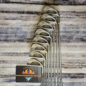 PING Karsten I Iron Set 2-9 Black Dot Factory Heel-Toe Balance Steel, R-Flex, RH - Picture 1 of 19