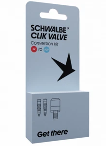 Schwalbe Kit di conversione Clik Valve SV-SCV incluso adattatore per testa della - Foto 1 di 2