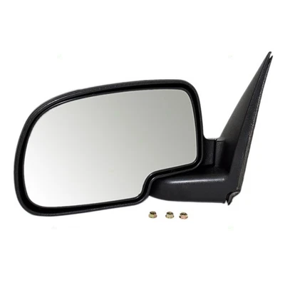 Espejo Manual Para Silverado 1500 1999-2006 Texturizado Negro Base-Cubierta Cromada Foto 1 de 3