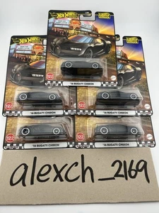 Hot Wheels Premium 2025 Boulevard  2016 Bugatti Chiron Black 1:64 ,lot Of 5 - Picture 1 of 1
