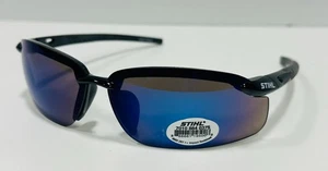 Genuine Stihl Protective Sunglasses blue lense 7010-884-0375 Crossfire 2968 - Imagen 1 de 6