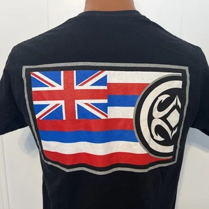 Maui Built Hawaiian Hawaii Flag Black Medium M T-Shirt - Bild 1 von 6