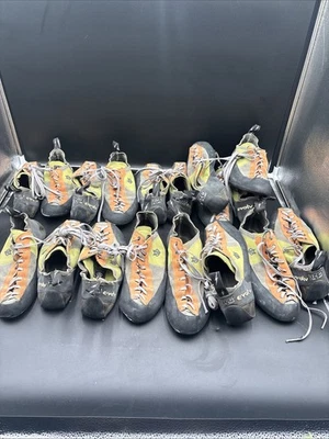 Evolv Rock Climbing Shoes Lot of 9 Pair Worn Toes Please Read Sizes 9.5 11 & 12 - Image 1 of 4