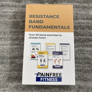 PainFree Fitness Resistance Band Fundamentals Exercise Card Deck 50+ Workouts - Picture 1 of 5
