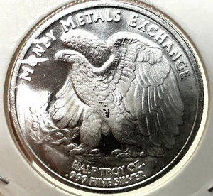 1/2 oz .999 fine silver round, Walking Liberty Design 🌟 BU - Picture 1 of 2