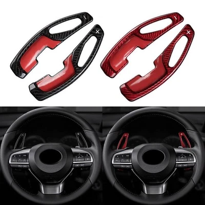 2x Carbon Fiber Car Steering Wheel Shift Paddle Fit LEXUS GS250 ES250 RX250 RX - Image 1 of 4