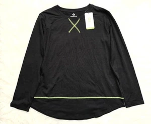 NEW SPRING SEAON Womens Black Long Sleeve Outdoor Performance Athletic Top Large - Picture 1 of 10