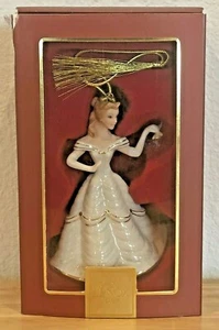 RARE DISNEY LENOX SHOWCASE BEAUTY AND THE BEAST "BELLE" ORNAMENT FIGURINE BOX  - Picture 1 of 11