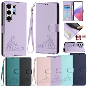 For Samsung Galaxy S25 S24 S23 Magnetic RFID Wallet PU Leather Phone Case Cover - Picture 1 of 96
