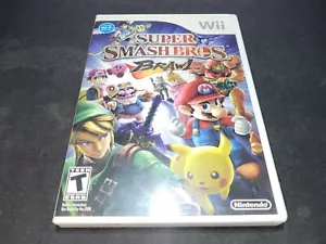 Super Smash Bros. Brawl Lanzamiento Original Nintendo Wii EX+estado casi nuevo ¡COMPLETO! - Imagen 1 de 3