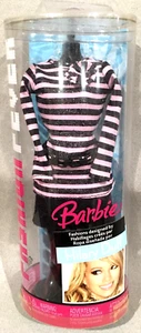 Mattel Barbie Fashion Fever Tube Hilary Duff Stripes Sweater Clothes 2006 K2893 - Picture 1 of 1