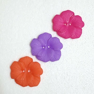 JHB Jumbo Flower Button 50mm 2 Hole Fleur Fantasy Fashion Sewing Coat Art Crafts - Image 1 of 4