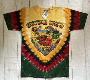 Vtg Deadstock Grateful Dead Dread Tie Dye Rasta Liquid Blue T-Shirt 2000 NWT XL - Picture 1 of 8