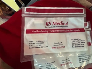 RS Medical selbstklebende Muskelstimulator Pads ELE-0103 NOS 4 2" rund 2er Packungen - Bild 1 von 3