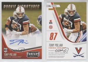 2021 Chronicles Draft Picks Threads Rookie Signatures Bronze Tony Poljan Auto