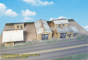N Scale Buildings / Sheds - Multi Purpose Sheds Pre-cut Cardstock Kit LC1N - Picture 1 of 8