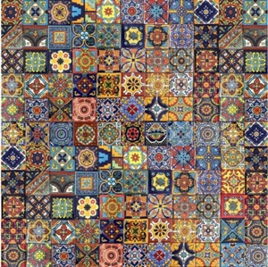 Set of wall tiles original Talavera tiles from Mexico 5x5 cm 120 pieces - Vivo - Picture 1 of 10