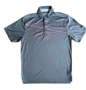 Under Armour Gray Shirt Mens Medium M Short Sleeve Polo Top Logo Hear Gear Loose - Bild 1 von 6