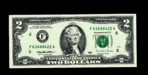 U.S.A ( 1 ) BANK NOTE  FEDERAL RESERVE GEORGIA  2 DOLLARS  1995 VERY FINE/XF - Picture 1 of 2