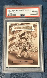 PSA 10 SP Sepia Top Tom Cruise Top Gun We Hate the 80s Garbage Pail Kids - Imagen 1 de 2