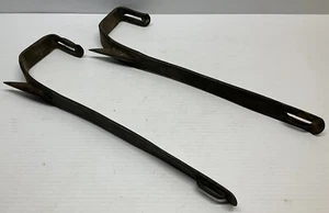 Vintage M Klein & Sons No. 16 Lineman's Pole Tree Climbing Spikes Spurs Gaffs - Picture 1 of 8