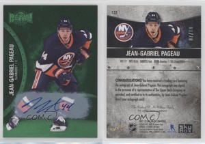 2021 Skybox Metal Universe Alternate Jersey Green /10 Jean-Gabriel Pageau Auto