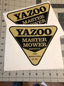 "Juego de 2 calcomanías para cortacésped Yazoo Master 7 1/2""" - Imagen 1 de 1