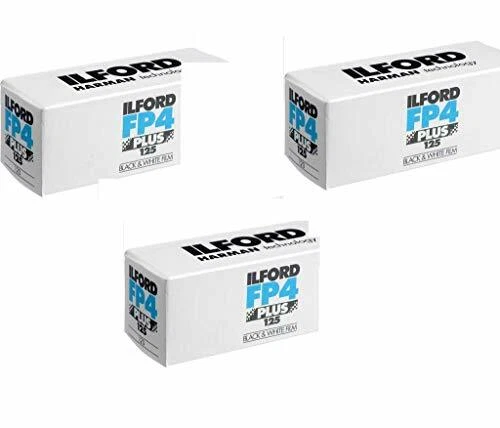3 X Ilford FP4 Plus, Black and White Print Film, 120 (6 cm), ISO 125 (1678169) - Image 1 of 1