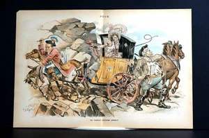 Zollreform 1890 HOHE STEUERN McKINLEY HERSTELLER v MODIFIZIERTE WESTERNBAUERN - Bild 1 von 9