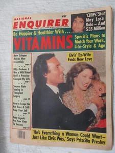 NATIONAL ENQUIRER MAGAZINE SEPT 1, 1981 PRESCILLA PRESLEY NEW LOVE ERIK ESTRADA - Picture 1 of 2