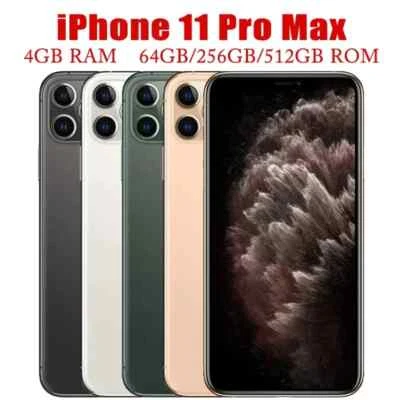 Apple iphone 11 Pro max 4G 6.5in ROM 64GB 256GB IOS Unlocked Excellent status - Image 1 of 4