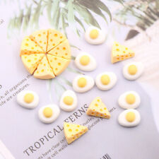 50 pièces mini-faire semblant enfants jouer cuisine œufs fromage jouets alimentaires à faire soi-même décorations d'ongles