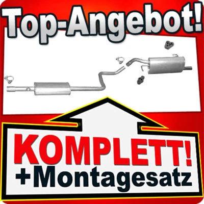 Auspuff für MITSUBISHI COLT VI 1.1 1.3 3-Türen / SMART FORFOUR Auspuffanlage - Bild 1 von 3